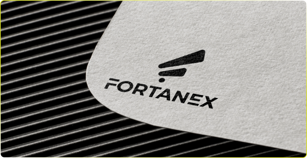 FORTANEX finencial firm logo design by inomiss agency